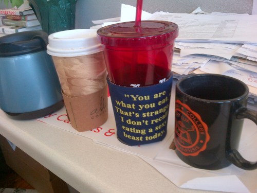 A selection of cups and mugs designed to quench the thirstiest of thirsts.